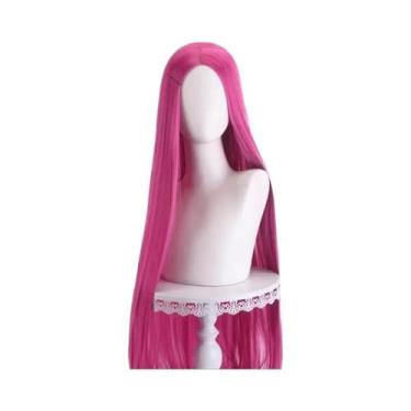 Imagem de Peruca Cosplay Longa Lisa De 40 Polegadas, 24 Estilos, Loiro, Rosa, Ve