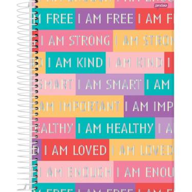 Imagem de Caderno Brochura Capa Dura Universitário Be Bold 80 Folhas Jandaia Colorido