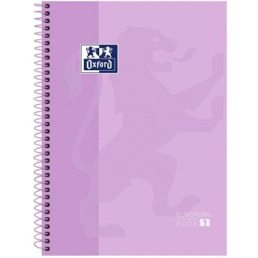 Imagem de Caderno Universitário European Book Espiral Capa Dura 1 Matéria Oxford Lilás