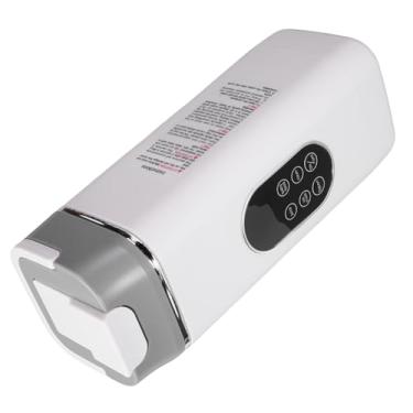 Imagem de AUNMAS Máquina de Smoothie, Liquidificador Portátil para Suco de Shake de Proteína, Home Office, 12 Lâminas de 420 Ml, Display Digital Recarregável por USB (Branco)