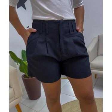 Imagem de Short Lili Duplo Alfaiataria - madahco, Bege, M