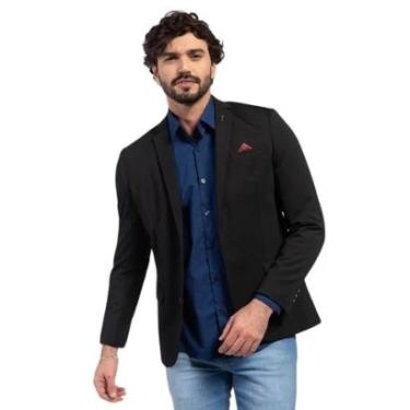 Imagem de Blazer Masculino Slim Docthos Premium Malha Lisa Cor:;Tamanho:48;Gênero:Homem-Masculino