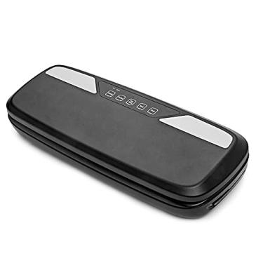 Imagem de Máquina de embalagem a vácuo doméstica seladora a vácuo automática multifuncional para armazenamento de cozinha máquina de selagem de plástico (cor: preto, tamanho: 37 x 15 x 7 cm)