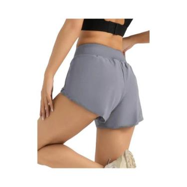 Imagem de Shorts De Corrida Femininos De Cintura Alta Leves Com Tecnologia De Ab
