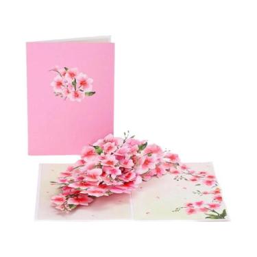 Imagem de Cartão De Aniversário E Dia Dos Namorados Com Orquídeas Rosas E Envelo