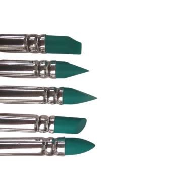 Imagem de Kit com 5 Pincéis Modeladores  biscuit massa Precisão e Criatividade