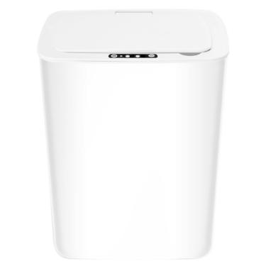Imagem de Lixeira Automática 14l Com Sensor Inteligente Sem Toque Luxo Branca Abertura Silenciosa 3 Modos - Branca
