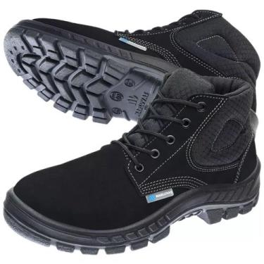 Imagem de Bota Nobuck Preta Nº 44 - 700457-44- MARLUVAS