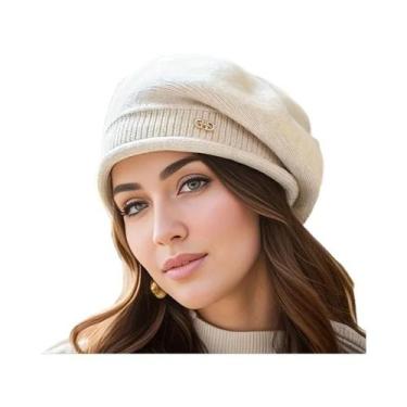 Imagem de Chapéu Feminino Quente Multifuncional Para Outono E Inverno, Design Cl