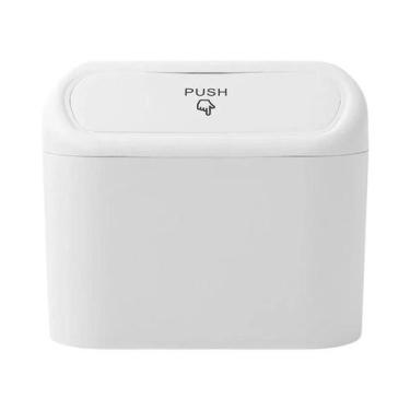 Imagem de Lixeira Suspensa Para Carro Com Tampa, Em ABS, Para Armazenamento Inte