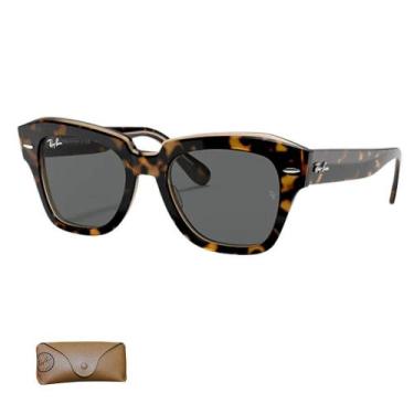 Imagem de Óculos De Sol Feminino Ray Ban State Street RB2186 1292B1 5220 - Ray-B