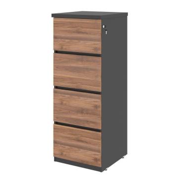 Imagem de Arquivo Com 4 Gavetas Com Chave Jessica Noce Preto