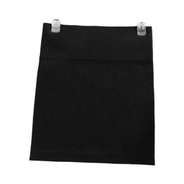 Imagem de Saia Mini Preta De Cintura Alta Para Mulheres, Primavera Verão, Slim F