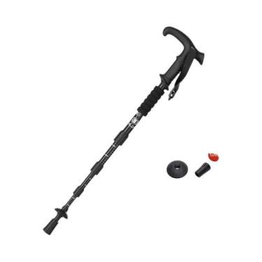 Imagem de Bastão De Caminhada Telescópico Portátil De 4 Seções Em Liga Para Idos