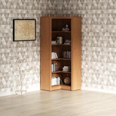 Imagem de Estante Armário De Canto Multimóveis Cr25034 Amendoa