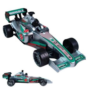 Imagem de Carro Fórmula 1 de Fricção Miniatura Infantil Brinquedo Plástico Resis