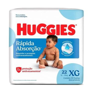 Imagem de Fralda Huggies Rápida Absorção XG com 22 unidades
