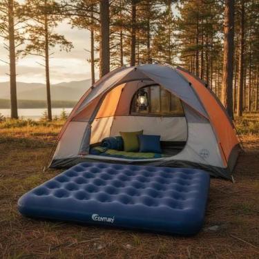 Imagem de Colchão Inflável Liso Casal Camping Acampamento - CENTURY