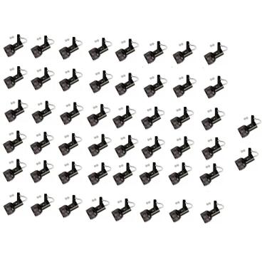 Imagem de Kit 50 Spot Trilho Perfilado Eletro calha Par20 Bulbo OL1