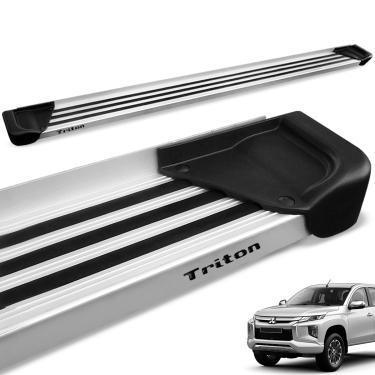 Imagem de Estribo Lateral L200 Triton Sport 2017 a 2025 Aluminio Natural A1