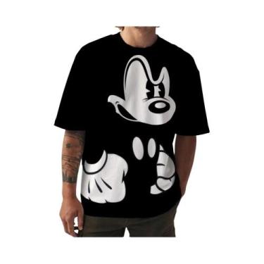 Imagem de Camiseta Com Estampa Do Mickey Mouse, Masculina, Feminina, Casual, De 