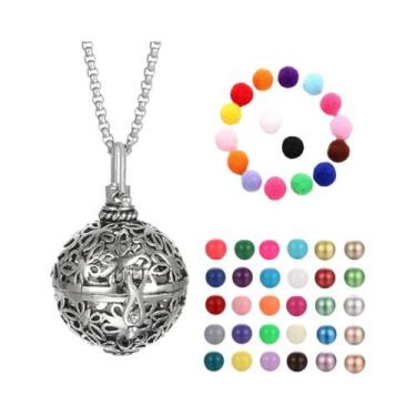 Imagem de Colar Difusor De Óleos Essenciais Para Aromaterapia, Design Gaiola De 