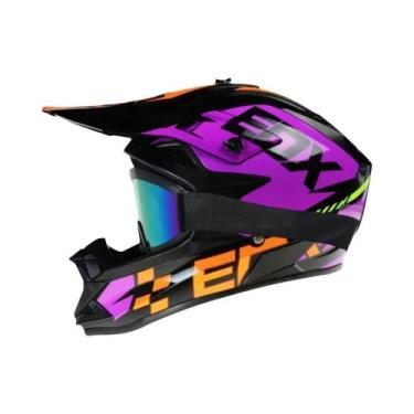 Imagem de Capacete Universal Integral Para Motocicleta Para Crianças E Adultos C