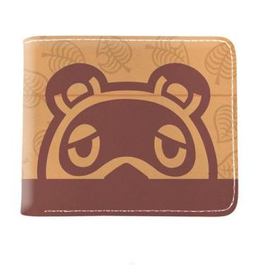 Imagem de Carteira, bolsa de moedas, couro, duas dobras, animais, cruzamentos, a