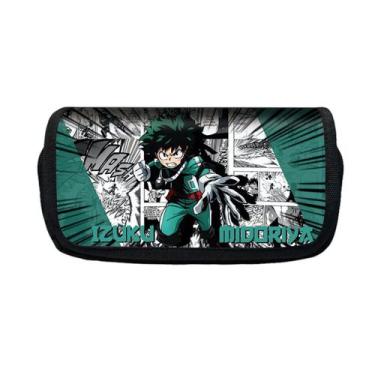 Imagem de Caixa de lápis My Heros Academias: Bolsa de papelaria de grande capaci