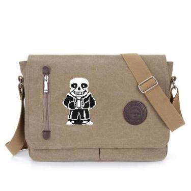 Imagem de Bolsa Messenger Bolsa de ombro de lona Undertales Sans Anime - Yiweisa