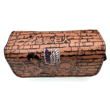 Imagem de Bolsa de lápis Attacks on Titans, desenho animado de dupla camada - yi