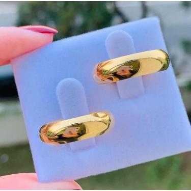 Imagem de PAR DE ALIANÇAS tradicional 6mm banh/18k casamento noivado - JC