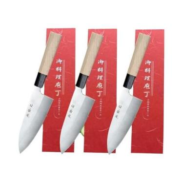 Imagem de Faca Santoku Japonesa De Aço Inoxidável Para Açougueiro, Desossar, Cor
