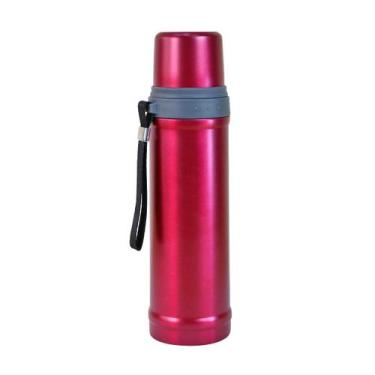 Imagem de Garrafa inox isotérmica com acionamento click 650ml para academia - Ki