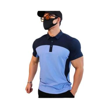 Imagem de Camiseta Esportiva Slim Fit plus Size Masculina Para Academia, Corrida