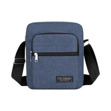 Imagem de Bolsa Transversal Grande Masculina Cinza Casual Para Viagem - other, G