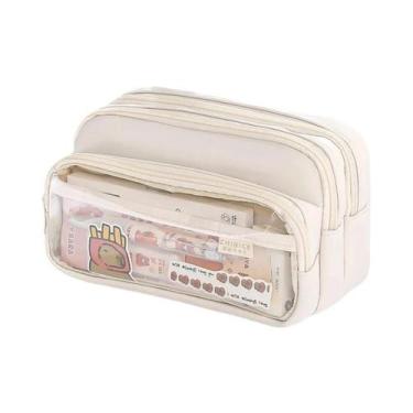 Imagem de Estojo Transparente De Grande Capacidade Multifuncional Para Armazenam