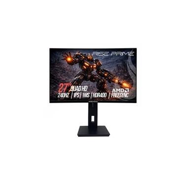 Imagem de Monitor Gamer Rise Mode Prime 27", QHD, 240Hz, 1ms, IPS, FreeSync, HDR 400, HDMI e DP, Altura Ajustável, Preto - RM-MOGL-27F2402K-B