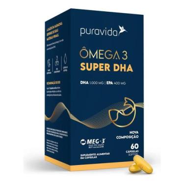 Imagem de Ômega 3 Super Dha 1000mg Puravida 60 Cápsulas