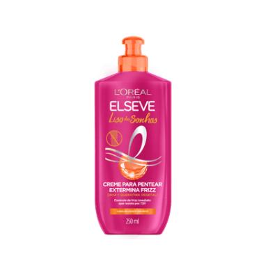 Imagem de Creme para Pentear Liso Prolongado 250ml Elseve para Cabelos Lisos Sem Frizz