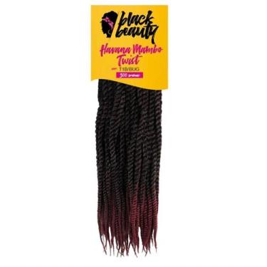 Imagem de Cabelo Crochet Havana Mambo Twist Sint 60cm Preto/Marsala - Black Beau