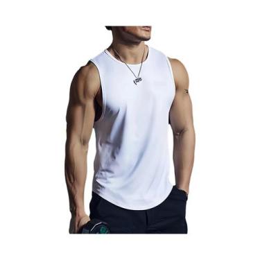 Imagem de Camiseta Sem Mangas Para Esportes Masculina, Rápido Secagem E Respiráv
