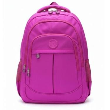 Imagem de Mochila Casual Escolar Adulto Juvenil Em Nylon Tactel Espaço Para Notebook-Unissex