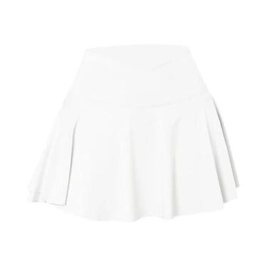 Imagem de Saia Plissada Feminina 3 Em 1 Com Cintura Alta E Bolsos Tipo Corset Pa