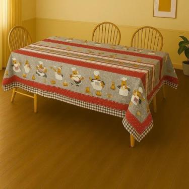 Imagem de Toalha De Mesa Termica Galinha Cozinheira Rolo 1,40x30m Vinil PVC - Pl