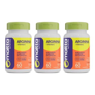 Imagem de Kit 3 Arginina + Vitamina C 3x60 cápsulas Maltta-Unissex
