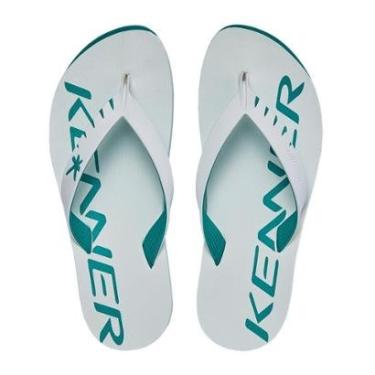 Imagem de Chinelo Sandália Kenner Red Branco c/ Verde Esmeralda-Masculino
