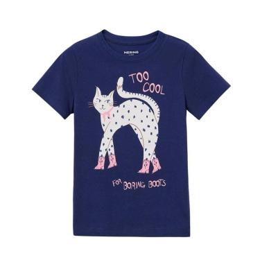 Imagem de Blusa Hering Infantil Menina Manga Curta Com Estampa-Feminino