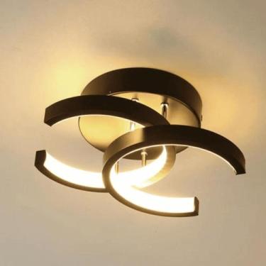 Imagem de Luminaria Plafon Teto Pendente Quadrado Luz Led Sobrepor 22w Quarto Sa