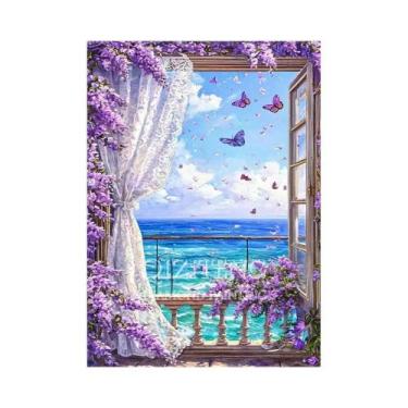 Imagem de Kit De Pintura Diamante 5D Para Adultos Iniciantes: Barco À Vela No Ma